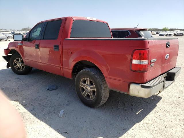 1FTRW12W78KC21298 - 2008 FORD F150 SUPERCREW RED photo 2