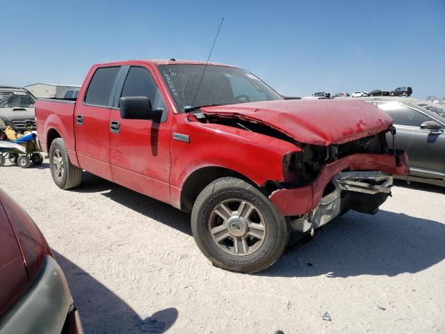 1FTRW12W78KC21298 - 2008 FORD F150 SUPERCREW RED photo 4