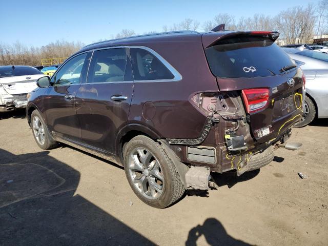 5XYPKDA59GG073804 - 2016 KIA SORENTO SX MAROON photo 2