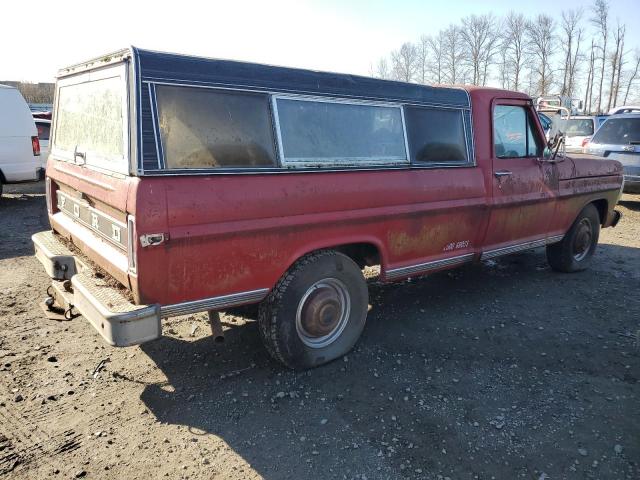 F25HRN45489 - 1972 FORD F-250 RED photo 3