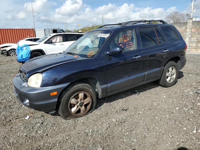 KM8SC73E55U884352 - 2005 HYUNDAI SANTA FE GLS BLUE photo 1