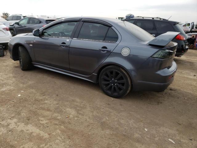 JA32V6FVXAU009233 - 2010 MITSUBISHI LANCER RALLIART GRAY photo 2