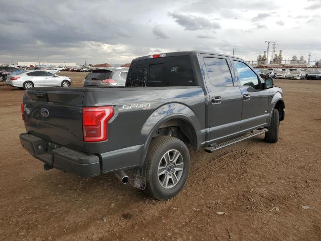 1FTEW1EP2HFB03221 - 2017 FORD F150 SUPERCREW GRAY photo 3