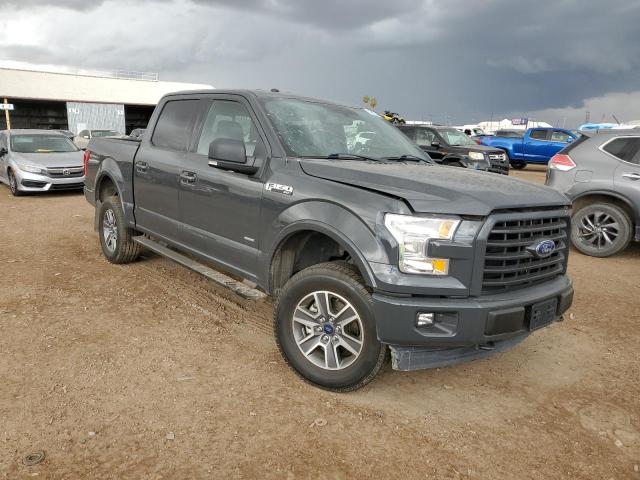 1FTEW1EP2HFB03221 - 2017 FORD F150 SUPERCREW GRAY photo 4