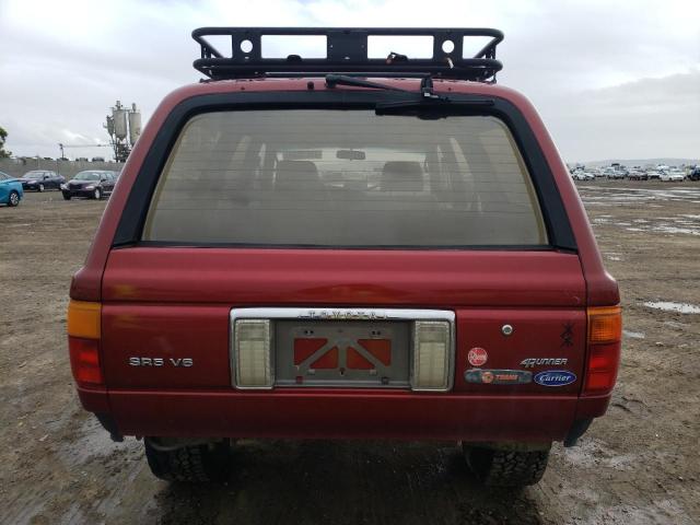 JT3VN39W4N0087297 - 1992 TOYOTA 4RUNNER VN39 SR5 RED photo 6