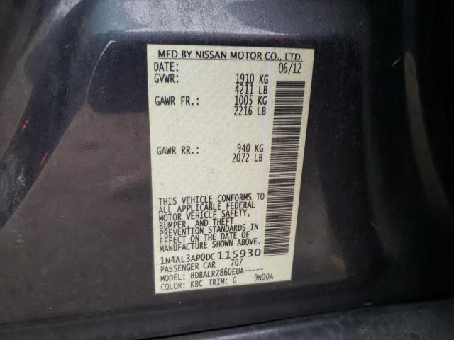 1N4AL3AP0DC115930 - 2013 NISSAN ALTIMA 2.5 GRAY photo 13