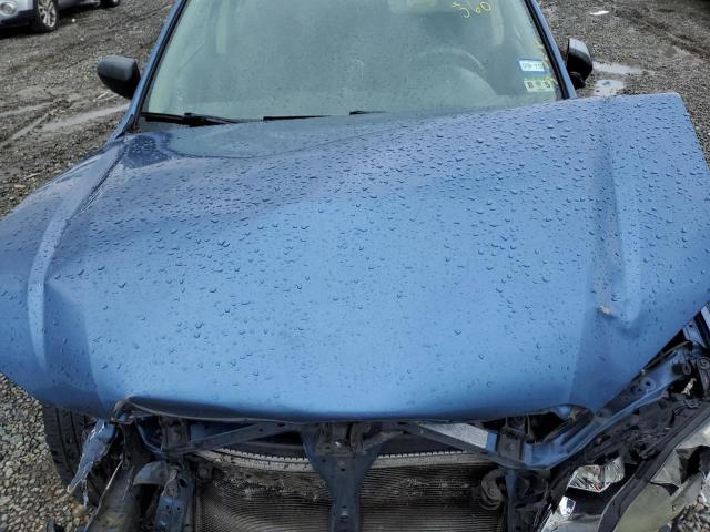 4S4BP60C087312724 - 2008 SUBARU OUTBACK BLUE photo 11