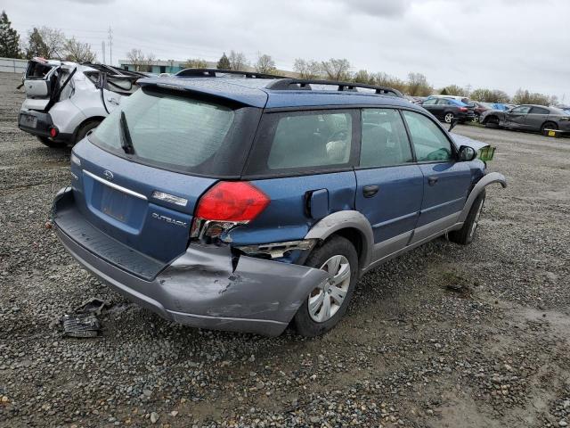 4S4BP60C087312724 - 2008 SUBARU OUTBACK BLUE photo 3