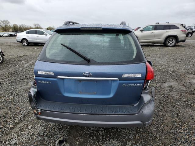 4S4BP60C087312724 - 2008 SUBARU OUTBACK BLUE photo 6