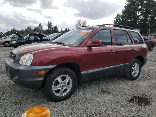 KM8SC83D81U030690 - 2001 HYUNDAI SANTA FE GLS BURGUNDY photo 1