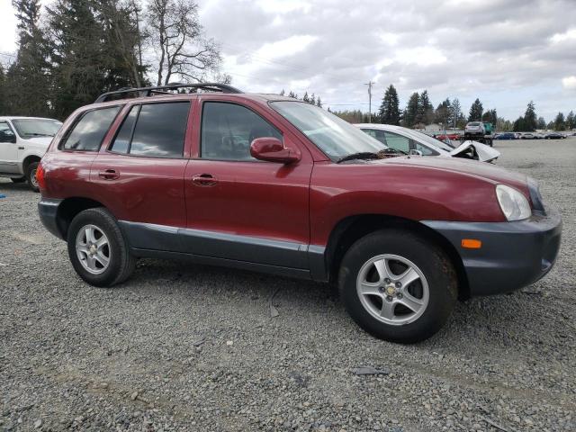 KM8SC83D81U030690 - 2001 HYUNDAI SANTA FE GLS BURGUNDY photo 4