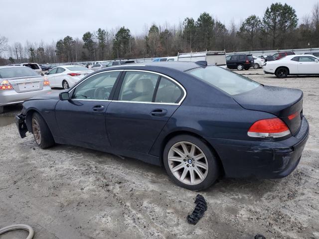 WBAGL63525DP74330 - 2005 BMW 745 I BLUE photo 2