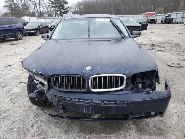 WBAGL63525DP74330 - 2005 BMW 745 I BLUE photo 5