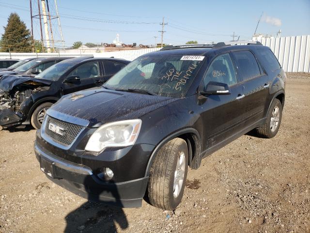 1GKKVPED4CJ411323 - 2012 GMC ACADIA SLE BLACK photo 2