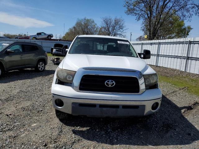 5TFCV54148X005977 - 2008 TOYOTA TUNDRA DOUBLE CAB WHITE photo 5