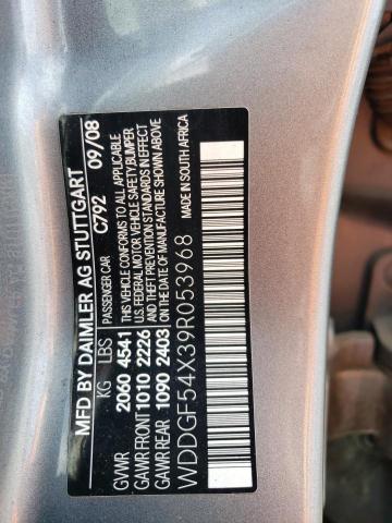 WDDGF54X39R053968 - 2009 MERCEDES-BENZ C300 300 GRAY photo 12