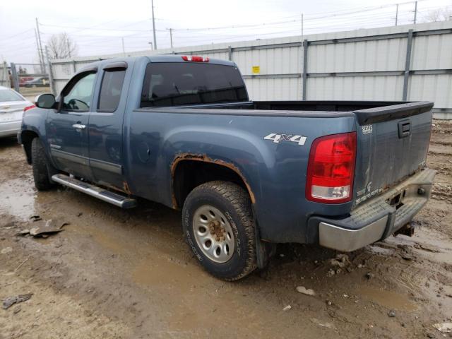 1GTR2VEA7BZ296259 - 2011 GMC SIERRA K1500 SLE BLUE photo 2