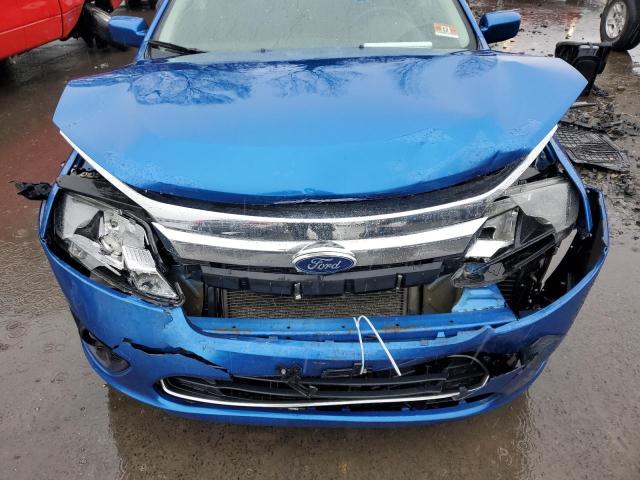 3FAHP0HA4BR112515 - 2011 FORD FUSION SE BLUE photo 11