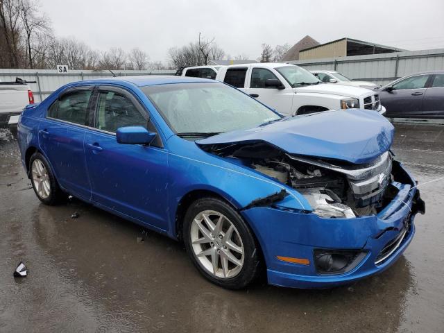 3FAHP0HA4BR112515 - 2011 FORD FUSION SE BLUE photo 4