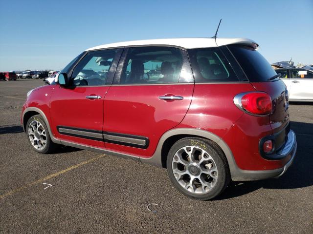 ZFBCFADH5HZ039212 - 2017 FIAT 500L TREKKING RED photo 2