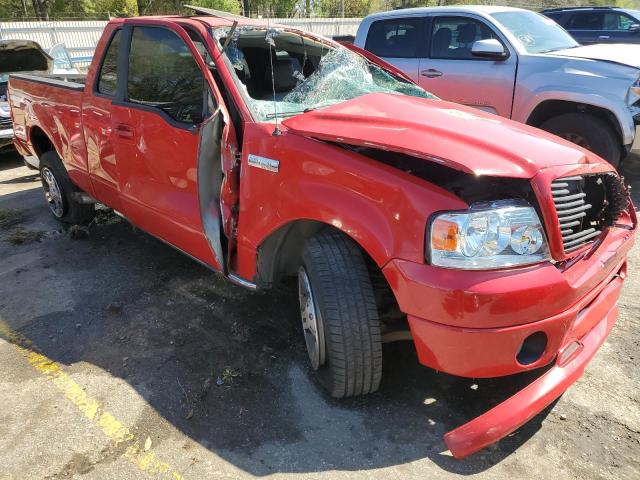 1FTPX12V57NA05944 - 2007 FORD F150 RED photo 4