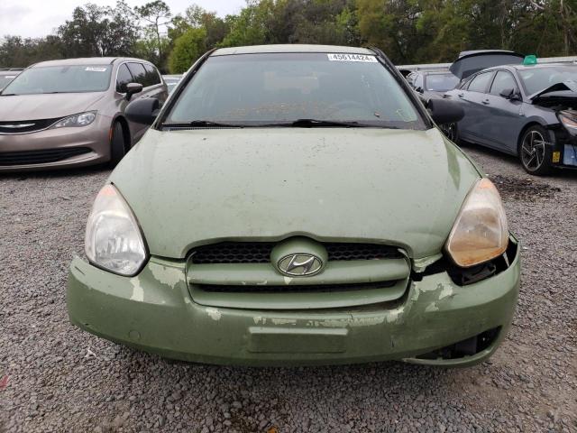 KMHCM3AC6BU192561 - 2011 HYUNDAI ACCENT GL GREEN photo 5