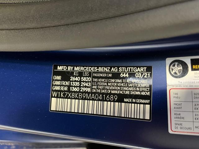 W1K7X8KB9MA041689 - 2021 MERCEDES-BENZ AMG GT 63 S BLUE photo 10