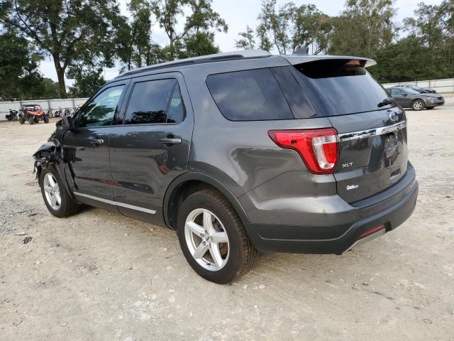 1FM5K7D85KGA21389 - 2019 FORD EXPLORER XLT GRAY photo 2