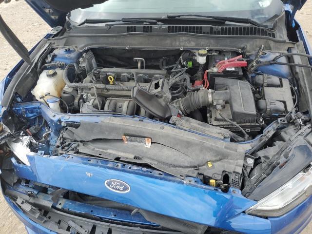 3FA6P0G73JR147171 - 2018 FORD FUSION S BLUE photo 11