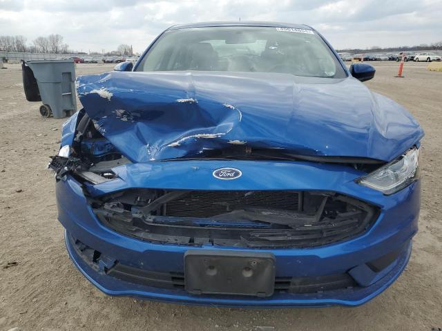 3FA6P0G73JR147171 - 2018 FORD FUSION S BLUE photo 5