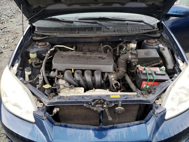2T1KR32E55C437353 - 2005 TOYOTA MATRIX XR Bleu photo 11
