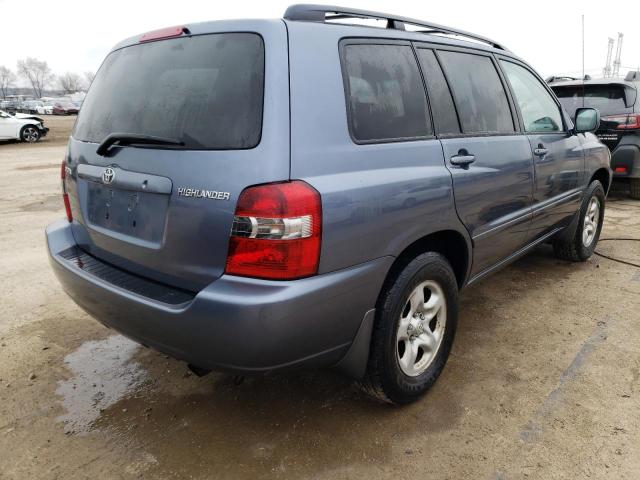 JTEGD21A560132570 - 2006 TOYOTA HIGHLANDER BLUE photo 3