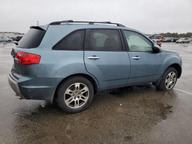 2HNYD28378H537371 - 2008 ACURA MDX TECHNOLOGY TEAL photo 3