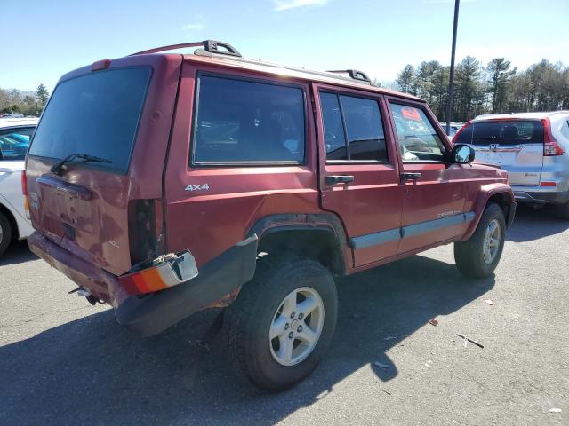 1J4FF68S7XL620350 - 1999 JEEP CHEROKEE SPORT RED photo 3