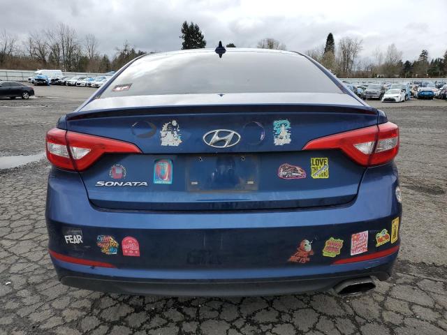 5NPE24AF5FH217243 - 2015 HYUNDAI SONATA SE BLUE photo 6