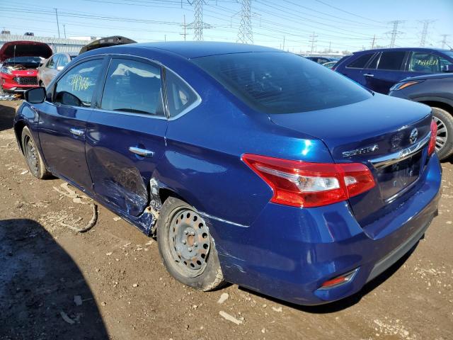 3N1AB7AP1JY211804 - 2018 NISSAN SENTRA S BLUE photo 2