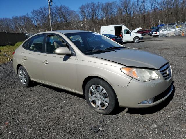 KMHDU4AD4AU195086 - 2010 HYUNDAI ELANTRA BLUE BEIGE photo 4