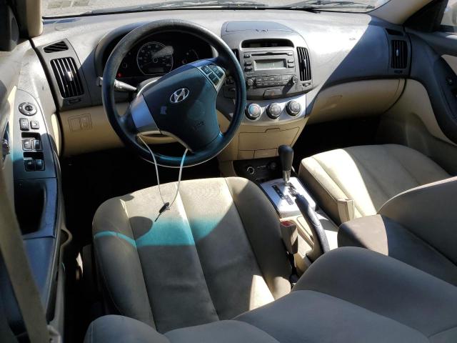 KMHDU4AD4AU195086 - 2010 HYUNDAI ELANTRA BLUE BEIGE photo 8