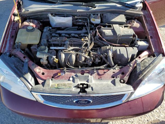 1FAFP34N27W298884 - 2007 FORD FOCUS ZX4 BURGUNDY photo 11