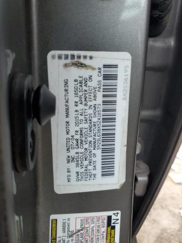 5Y2SL638X5Z418573 - 2005 PONTIAC VIBE GRAY photo 12