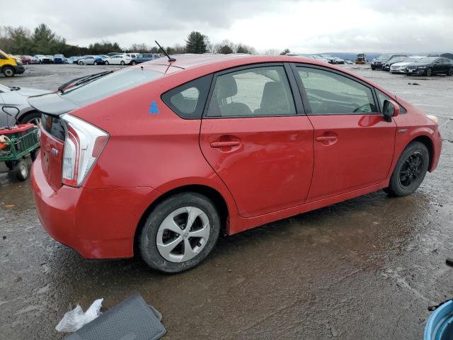 JTDKN3DU0F0482924 - 2015 TOYOTA PRIUS RED photo 3