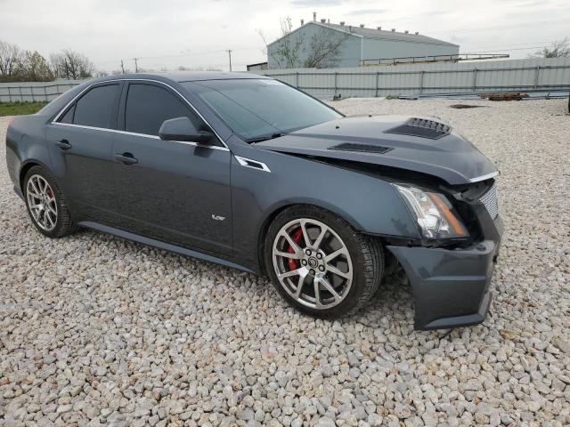 1G6DV5EP8D0127254 - 2013 CADILLAC CTS-V GRAY photo 4