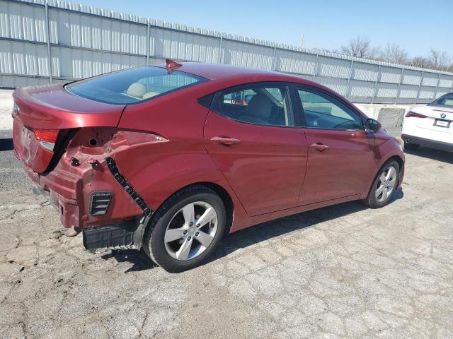 5NPDH4AE4DH439674 - 2013 HYUNDAI ELANTRA GLS RED photo 3