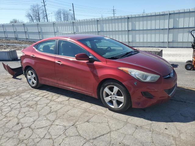 5NPDH4AE4DH439674 - 2013 HYUNDAI ELANTRA GLS RED photo 4