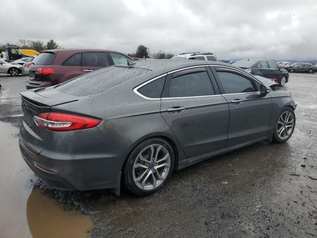 3FA6P0RU8KR256231 - 2019 FORD FUSION TITANIUM GRAY photo 3