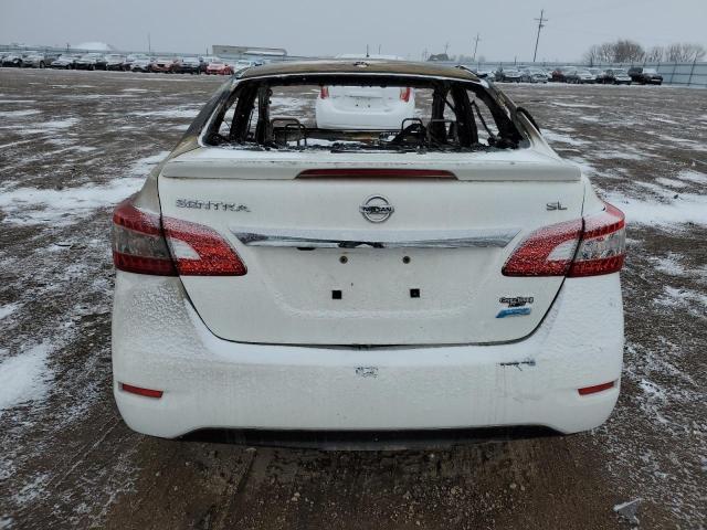 3N1AB7APXEL614103 - 2014 NISSAN SENTRA S WHITE photo 6