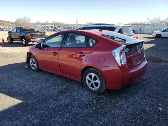 JTDKN3DU1E0367263 - 2014 TOYOTA PRIUS MAROON photo 2