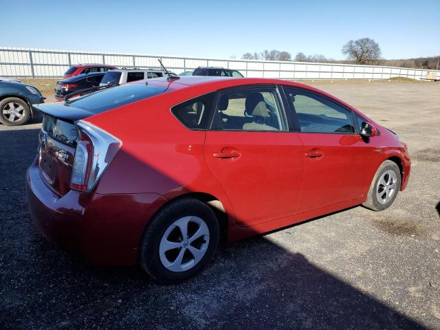 JTDKN3DU1E0367263 - 2014 TOYOTA PRIUS MAROON photo 3