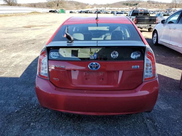 JTDKN3DU1E0367263 - 2014 TOYOTA PRIUS MAROON photo 6