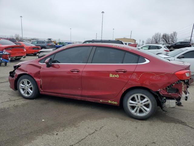 1G1BE5SM5H7206336 - 2017 CHEVROLET CRUZE LT RED photo 2